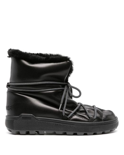Bogner Fire + Ice Black Chamonix Leather Ankle Boots