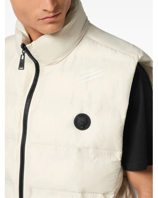 Philipp Plein Natural Reversible Padded Gilet for men