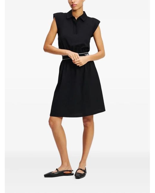Karl Lagerfeld Black Minikleid mit Schulterpolstern