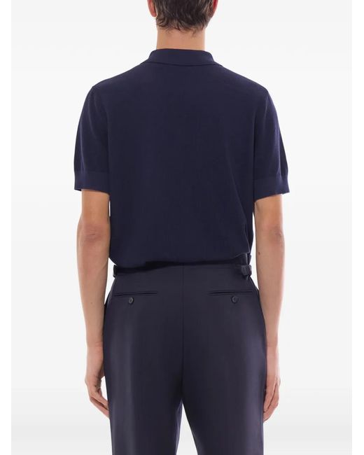 Fursac Button-Up Poloshirt in het Blue voor heren