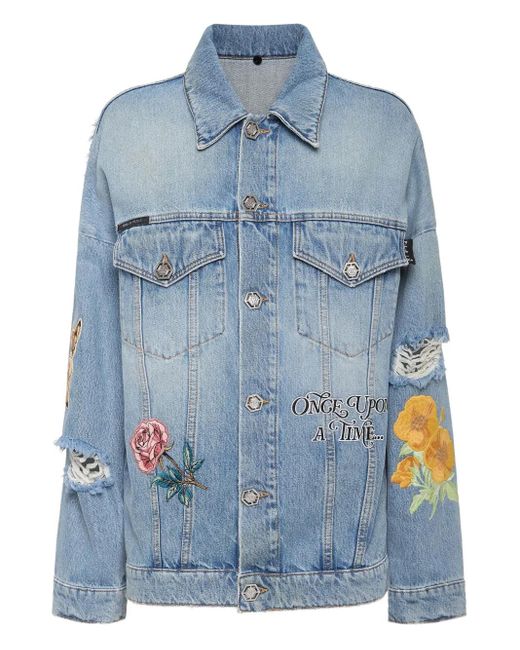 Philipp Plein Blue Roedge Jacket Fairy