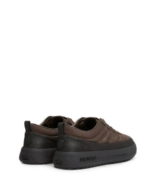 Moncler Black Altive Nubuck & Suede Trainers for men