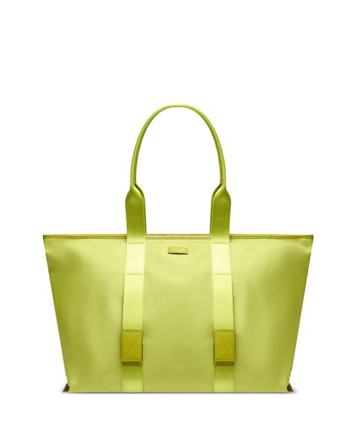 Lancel Yellow Large Mistral Rollable Zip Tote Bag