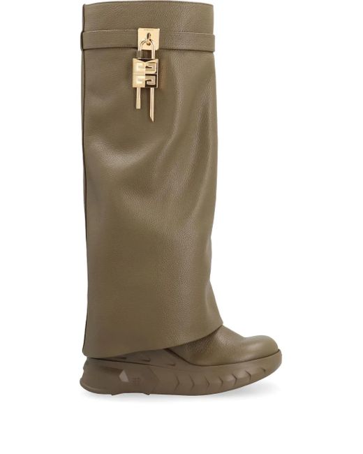 Givenchy シャークロック バイカーブーツ Green