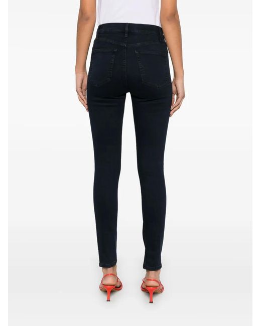 FRAME Blue Le High Skinny Jeans
