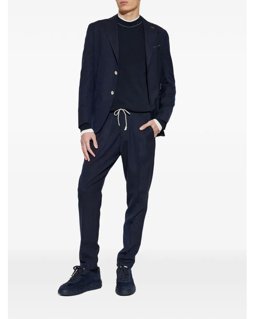 Eleventy Blue Buttoned Suit for men