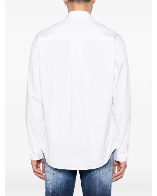 DSquared² White Zip-Pocket Shirt for men