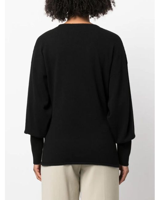 Fabiana Filippi Black Wool And Silk Blend Sweater