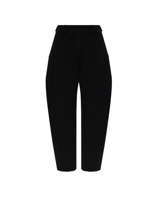 Lisa Yang Black Wrenda Belt-Loops Trousers
