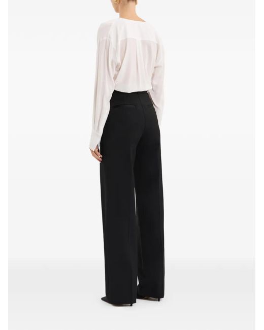 Rebecca Vallance White Lavon V-Neck Blouse