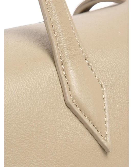 Vera Wang Natural East-West Leather Shoulder Bag