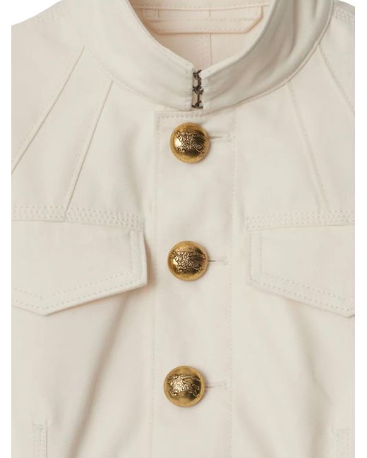 Burberry Cropped Jack in het Natural