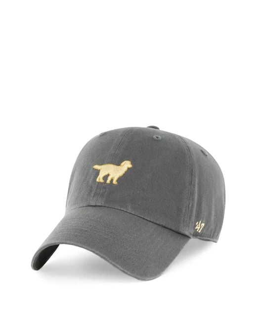 '47 Gray Embroidered-Motif Cap