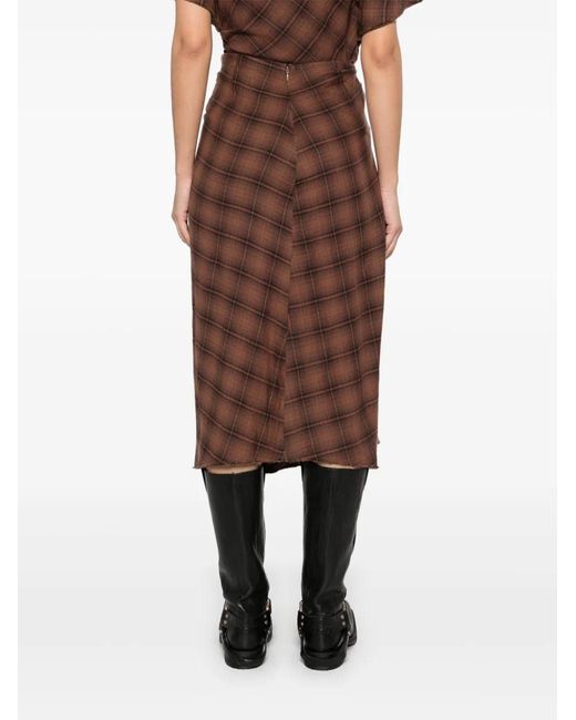 Isabel Marant Brown Nicole Midi Skirt