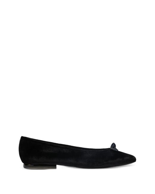 Loro Piana Black Bow Detail Ballerina Flats