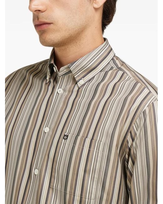 Ferragamo Gray Monogram Shirt for men