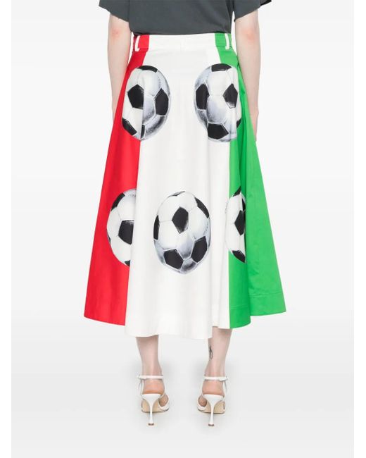 Moschino グラフィック スカート Red