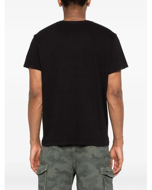 R13 Black Graphic T-Shirt for men