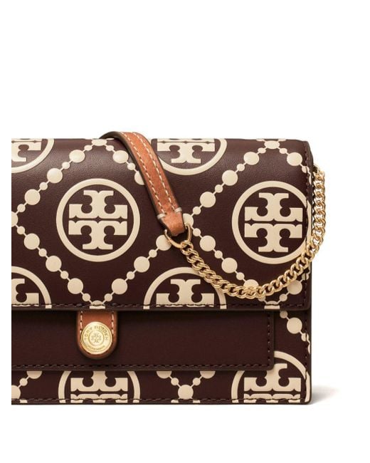 Tory Burch Gray Monogram Pattern Mini Bag