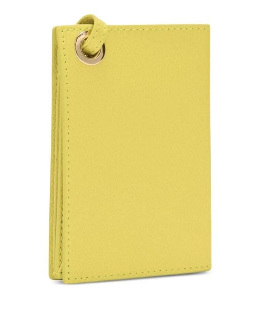 Furla Yellow Laura Card Case
