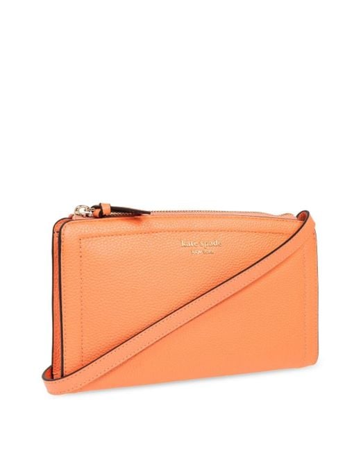 Kate Spade Orange Knott Leather Crossbody Bag