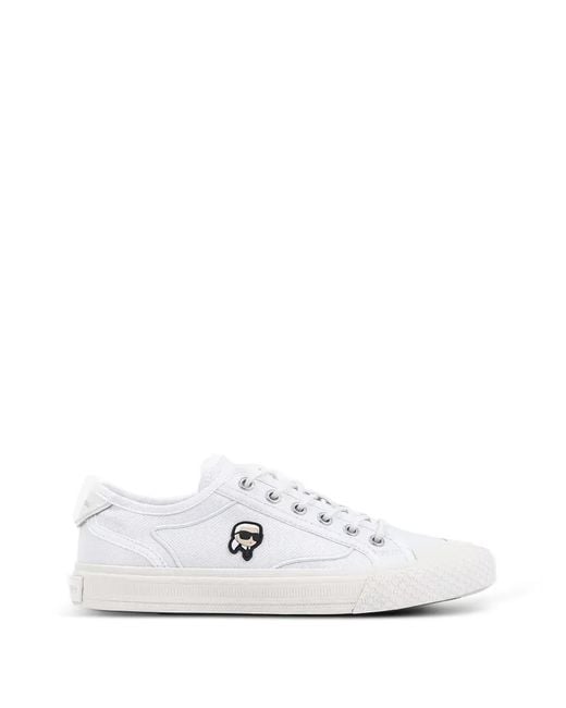 Karl Lagerfeld White Baskets Rae À Patch Logo