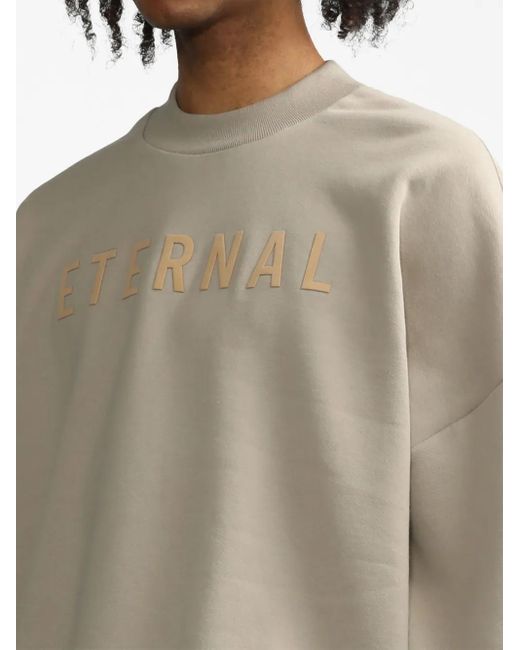 メンズ Fear Of God ロゴ スウェットシャツ Natural