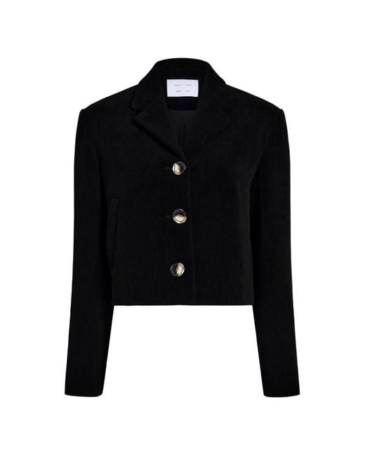 Proenza Schouler Black Nima Corduroy Jacket