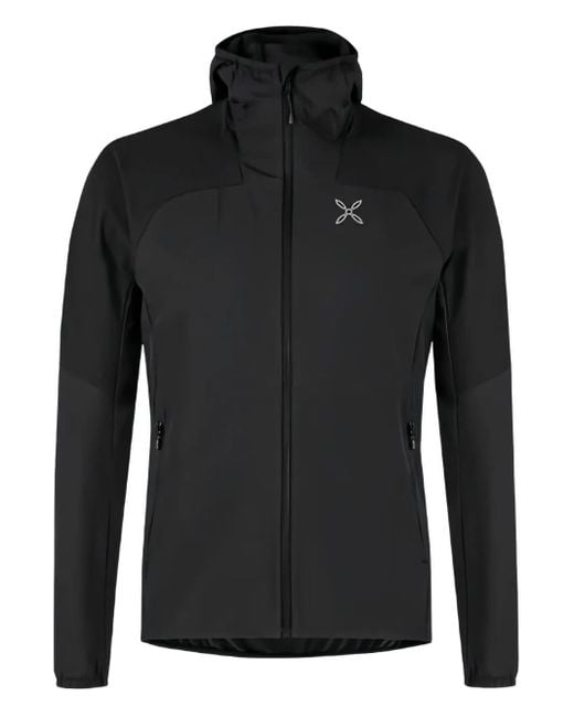Montura Black Hooded Fleece Jacket for men
