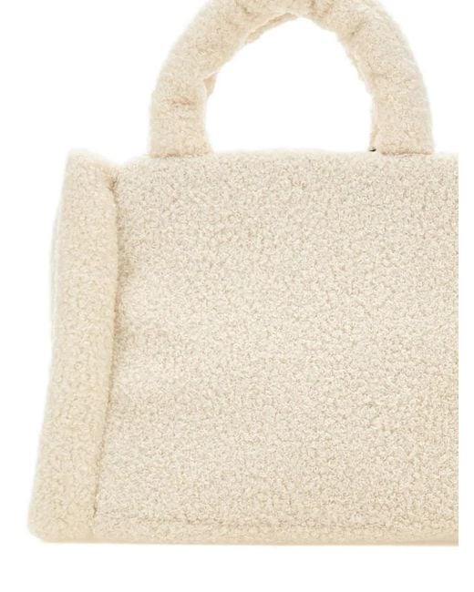 Colmar Natural Teddy-Effect Square Tote Bag