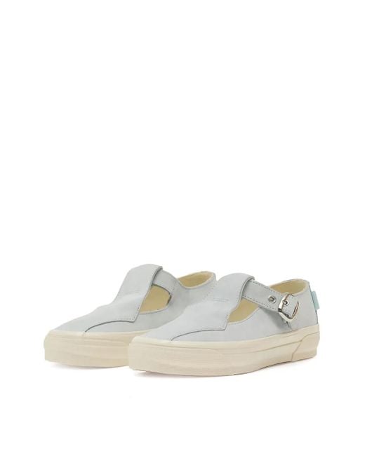 Vans White Mary Jane Buckle Sneakers