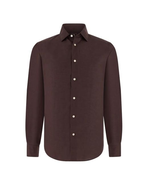 Boggi Brown Long-Sleeve Shirt for men