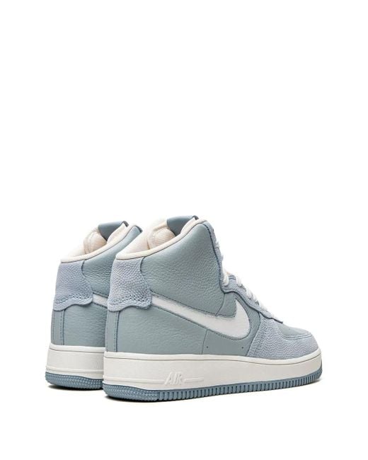 Nike Blue Air Force 1 High Sculpt "Worn" Sneakers