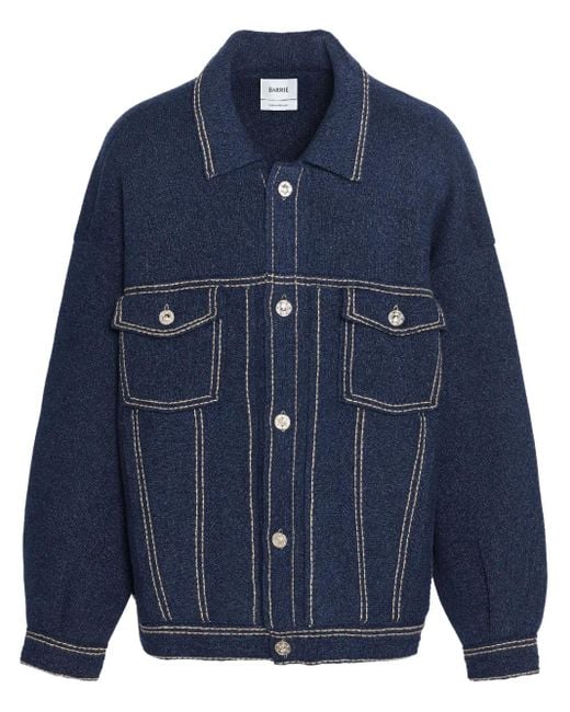 Barrie Blue Oversized Denim Jacket for men