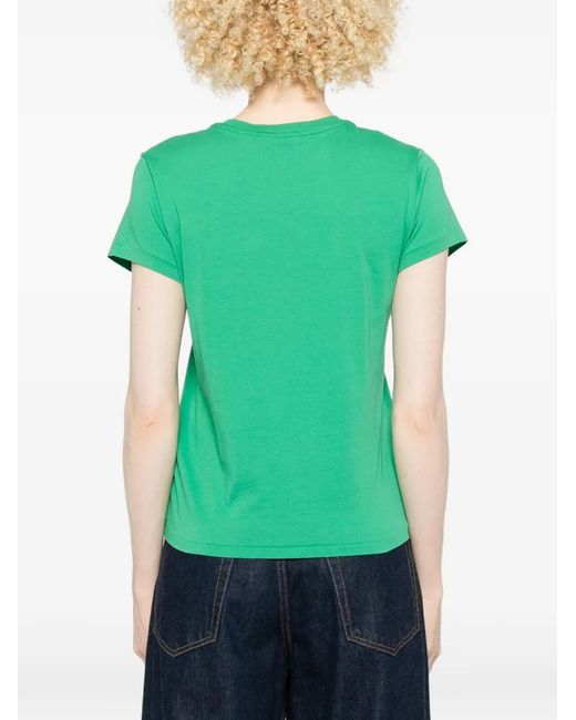 Polo Ralph Lauren Green Logo-Embroidered T-Shirt
