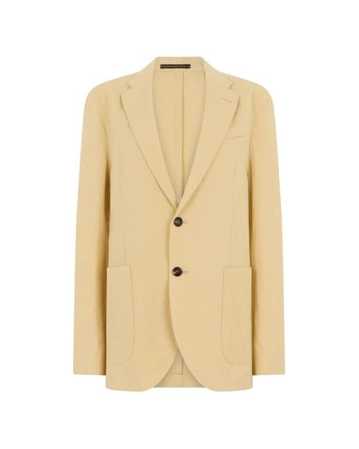 Slowear Natural Blazer À Boutonnière Au Dos for men