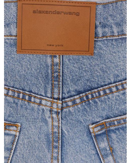 Alexander Wang Blue Denim Shorts
