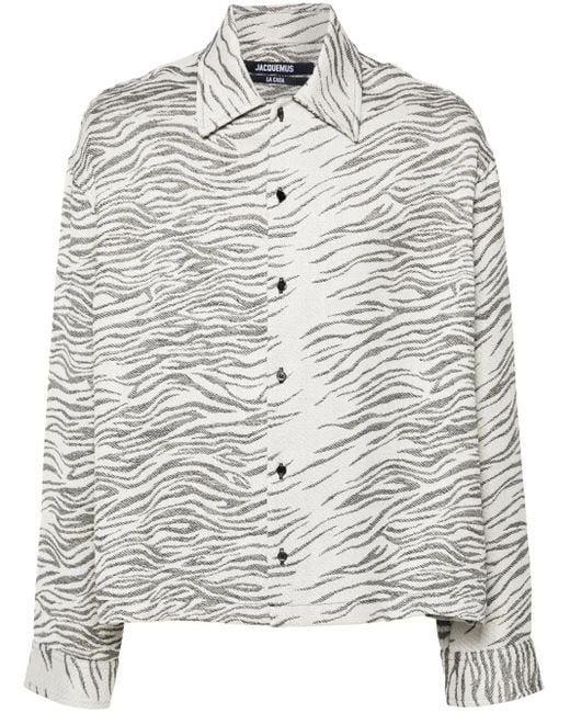 Jacquemus Gray La Chemise Corto Shirt for men