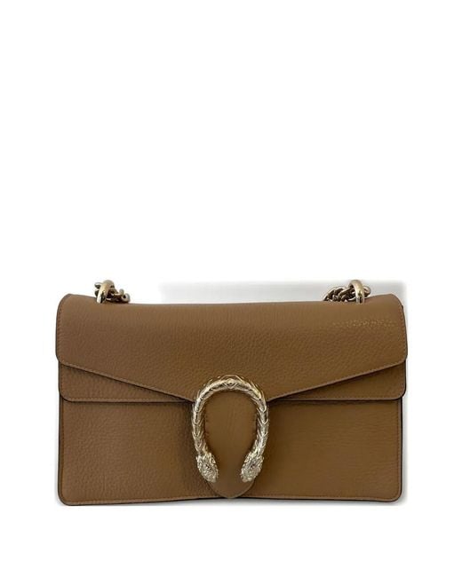 Gucci Brown Medium Dionysus Flap Shoulder Bag