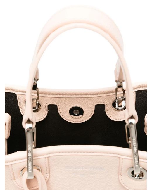 Emporio Armani Natural Logo-Detail Tote Bag