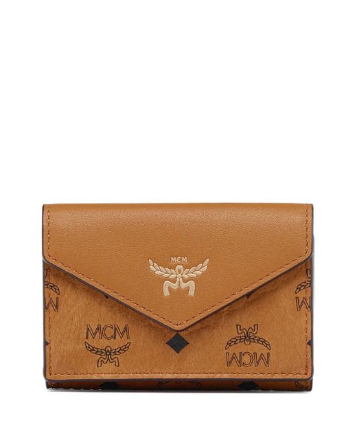 Cartera Aren plegable MCM de color Brown