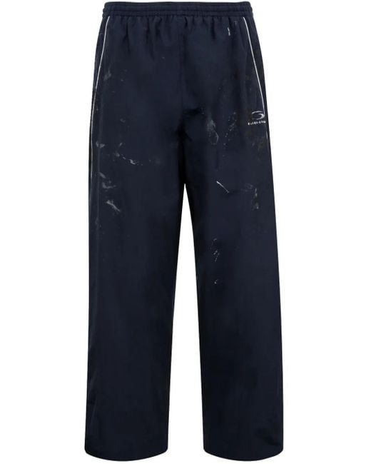 Pantalon De Jogging À Motif Monogrammé Balenciaga pour homme en coloris Blue