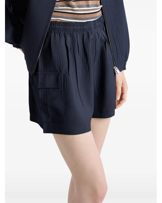 Prada Blue Light Mohair Shorts
