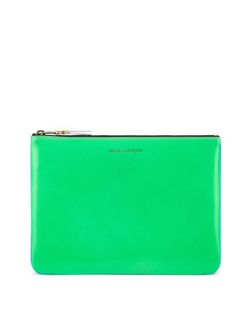 Comme des Garçons Green Zip Wallet