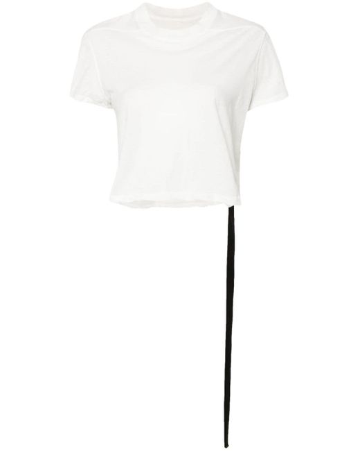 Rick Owens Level T Cotton T-shirt in het White