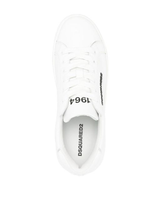DSquared² 1964 Leren Sneakers in het White voor heren