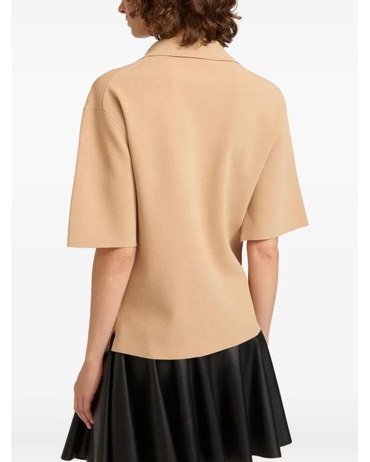 Yves Salomon Natural Knitted Top