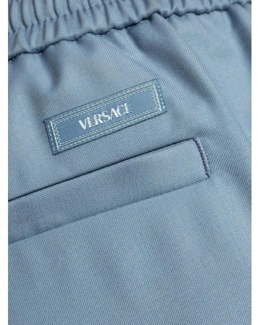 Versace Broek Met Elastische Tailleband in het Blue voor heren