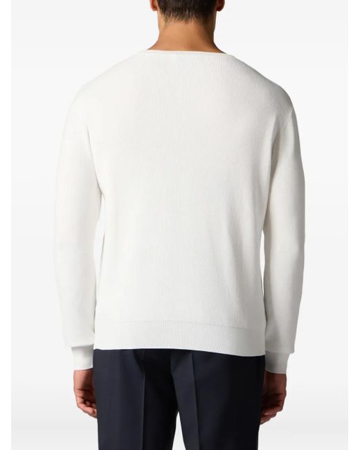 Brooks Brothers White Jersey Sweatshirt for men