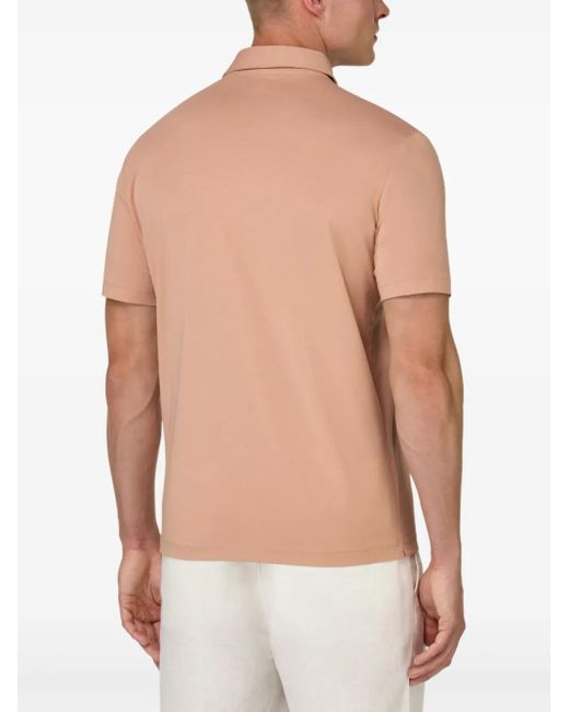 メンズ Boggi Cotton Polo Shirt Pink